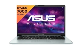 ASUS Vivobook Go 14 (2023), AMD Ryzen 3 7320U, 14-inch (35.56 cm) FHD, Thin & Light Laptop (8GB/512GB SSD/Windows 11/Office 2021/Alexa Built-in/Grey Green/1.38 kg), E1404FA-NK323WS