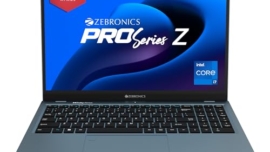 ZEBRONICS Laptop PRO Series Z NBC 5S, Intel Core 12th Gen i7 Processor (16GB RAM | 512GB SSD), 15.6-Inch (39.6 CM) IPS Display, (Ultra Slim | 38.5 Wh Large Battery | Windows 11 | Blue | 1.76 Kg)