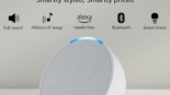 Amazon Echo Pop| Smart speaker with Alexa and Bluetooth| Loud sound, balanced bass, crisp vocals| White