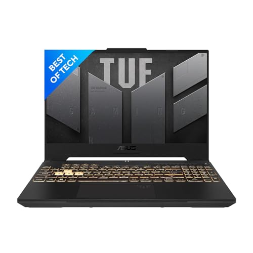 ASUS TUF Gaming F15, 15.6-inch (39.62 cms) FHD 144Hz, Intel Core i7-12700H 12th Gen, 4GB NVIDIA GeForce RTX 3050, Gaming Laptop (16GB/1TB SSD/Windows 11/90WHrs Battery/Gray/2.20 Kg), FX577ZC-HN192W