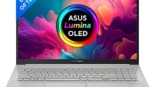 ASUS VivoBook K15 OLED (2021), 15.6" (39.62 cms) FHD OLED, Intel Core i3-1115G4 11th Gen, Thin and Light Laptop (8GB/512GB SSD/Integrated Graphics/Office 2021/Windows 11/Silver/1.8 Kg) K513EA-L313WS