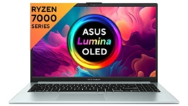 ASUS Vivobook Go 15 (OLED) 2023, AMD Ryzen 5 7520U, 15.6"(39.62 cm) FHD OLED, Thin & Light Laptop (16GB/512GB SSD/Windows 11/Office 2021/Alexa Built-in/Backlit KB/Green Grey/1.63 kg), E1504FA-LK543WS