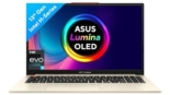 ASUS Vivobook S 15 OLED (2023), Intel Core EVO i5-13500H 13th Gen, 15.6" (39.62 cm) 2.8K 120Hz OLED, Thin & Light Laptop (16GB/1TB SSD/Iris Xe/Win 11/Office 2021/75WHr/White/1.7 kg), S5504VA-MA554WS