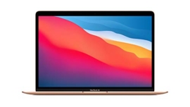 Apple MacBook Air Laptop M1 chip, 13.3-inch/33.74 cm Retina Display, 8GB RAM, 256GB SSD Storage, Backlit Keyboard, FaceTime HD Camera, Touch ID. Works with iPhone/iPad; Gold