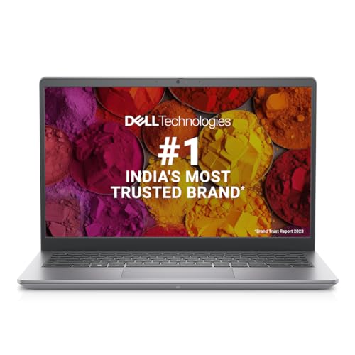 Dell 14 Laptop, 12th Gen Intel Core i3-1215U Processor/8GB/512GB SSD/Intel UHD Graphics/14.0"(35.56cm) FHD/Windows 11 + MSO'21/15 Month McAfee/Spill-Resistant Keyboard/Grey/Thin & Light 1.48kg