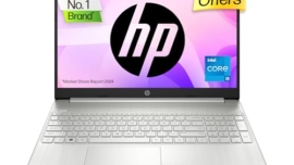 HP 15s 12th Gen Intel Core i5, 15/6inch (39.6 cm), 8GB RAM, 512GB SSD, Intel Iris Xe Graphics, Backlit Kb, (Win 11 Home, Natural Silver, 1.69kg), fq5202TU / fq5329TU