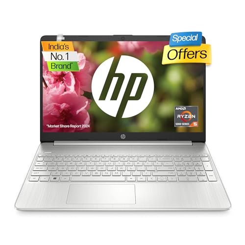 HP 15s, Ryzen 5-5500U, 16GB RAM/512GB SSD 15.6-inches(39.6 cm) FHD, Micro-Edge, Anti-Glare Laptop/Alexa Built-in/Windows 11 /AMD Radeon Graphics/Dual Speakers/MS Office 2021/1.69 Kg, 15s-eq2182AU