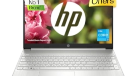 HP Laptop 15, 12th Gen i3-1215U, 15.6-inch (39.6 cm), FHD, Anti-Glare, 8GB DDR4, 512GB SSD, Intel UHD Graphics, Dual Speakers, (Win 11, MSO 2021, Silver, 1.69 kg), 15s-fy5006TU