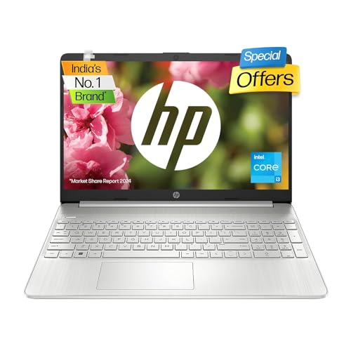 HP Laptop 15, 12th Gen i3-1215U, 15.6-inch (39.6 cm), FHD, Anti-Glare, 8GB DDR4, 512GB SSD, Intel UHD Graphics, Dual Speakers, (Win 11, MSO 2021, Silver, 1.69 kg), 15s-fy5006TU