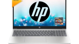 HP Laptop 15, AMD Ryzen 3 7320U, 15.6-inch (39.6 cm), FHD, 8GB LPDDR5, 512GB SSD, AMD Radeon Graphics, FHD Camera w/Privacy Shutter, Backlit KB (Win 11, MSO 2021, Silver, 1.59 kg), fc0026AU