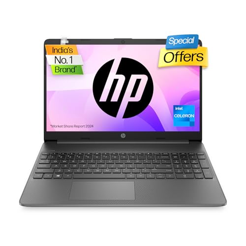 HP Laptop 15, Intel Celeron N4500, 15.6-inch (39.6 cm) HD, Micro-Edge, 8GB DDR4, 512GB SSD, Intel UHD Graphics, Dual Speakers, (Win 11, MSO 2021, Jet Black, 1.69 kg), 15s-fq3066TU