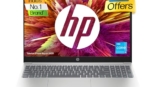 HP Laptop 15,13th Gen Intel® Core™ i3-1315U,15.6inch(39.6 cm),FHD,Anti-Glare,8GB DDR4,512GB SSD,Dual Speakers,Windows 11,MSO 2021,Natural Silver,1.59 kg,15-fd0186TU