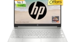 HP Laptop 15s, AMD Ryzen 7 5700U, 15.6-inch (39.6 cm), FHD, 16GB DDR4, 512GB SSD, AMD Radeon Graphics, Backlit KB, Thin & Light, Dual Speakers (Win 11, MSO 2021, Silver, 1.69 kg), ey2001AU