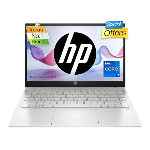 HP Pavilion 14 12th Gen Intel Core i7 16GB SDRAM/1TB SSD 14 inch(35.6cm) FHD,IPS,Micro-Edge Display/Intel Iris Xe Graphics/B&O/Win 11/Alexa Built-in/Backlit KB/FPR/MSO 2021/Natural Silver,14-dv2015TU