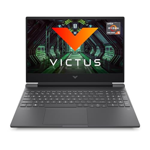 HP Victus Gaming Laptop, AMD Ryzen 5 5600H, 4GB AMD Radeon RX 6500M graphics, 15.6-inch (39.6 cm), FHD, IPS, 144Hz, 8GB DDR4, 512GB SSD, Backlit KB, B&O, Dual speakers (MSO, Silver, 2.37 kg), fb0777AX