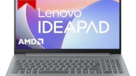 Lenovo IdeaPad Slim 3 AMD Ryzen 3 7320U 15.6 inch (39.6cm) FHD Laptop (8GB/512GB SSD/Windows 11/Office 2021/Alexa Built-in/3 Month Game Pass/Arctic Grey/1.62Kg), 82XQ008DIN