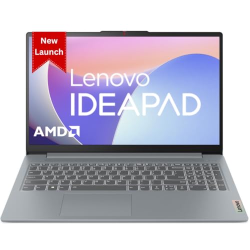 Lenovo IdeaPad Slim 3 AMD Ryzen 3 7320U 15.6 inch (39.6cm) FHD Laptop (8GB/512GB SSD/Windows 11/Office 2021/Alexa Built-in/3 Month Game Pass/Arctic Grey/1.62Kg), 82XQ008DIN