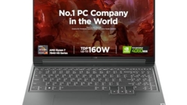 Lenovo Legion Slim 5 AI Powered AMD Ryzen 7 7840HS 16" (40.64cm) WQXGA-IPS 165Hz 300Nits Gaming Laptop (16GB/512GB SSD/Win11/Office/NVIDIA RTX 4060 8GB/Alexa/3 Month Game Pass/Grey/2.4Kg), 82Y9008MIN