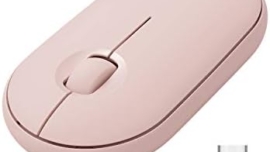 Logitech Pebble Wireless Mouse with Bluetooth or 2.4 GHz Receiver, Silent, Slim Computer Mouse with Quiet Clicks, for Laptop/Notebook/iPad/PC/Mac/Chromebook - Pink Rose