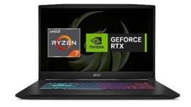 MSI Bravo 15 Gaming Laptop,AMD Ryzen 7 7735HS, 40CM FHD 144Hz Laptop (16GB/1TB NVMe SSD/Windows 11 Home/Nvidia GeForce RTX 4050, GDDR6 6GB/Black/2.25Kg), C7VEK-088IN