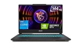 MSI Cyborg 15, Intel 12th Gen. i5-12450H, 40CM FHD 144Hz Gaming Laptop (16GB/512GB NVMe SSD/Windows 11 Home/Nvidia GeForce RTX4050, 6GB GDDR6/Translucent Black/1.98Kg), A12VE-071IN