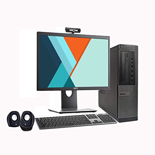 (Refurbished) Dell Optiplex 19" All-in-One Desktop Computer Set (Intel i5 3470/4 GB/500 GB HDD /19" HD Monitor+Keyboard+Mouse+ HD Webcam+Mic+Speakers+WiFi+Display Port/Windows 10 Pro/MS Office)