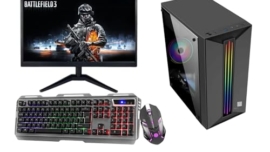 TECNICO i5 Gaming Pc Complete Computer System for Gaming (Core i5-4th Processor|||DDR316GB RAM|||512GB|||GT 730 4GB GPU|||20 inch HD Led Monitor |||Gaming Keyboard Mouse |||Windows 10 |||WiFi