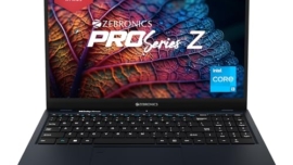 ZEBRONICS PRO Series Z NBC 3S, Intel Core 12th Gen i3 Processor 8GB RAM & 512GB SSD Laptop, 15.6 Inch (39.6CM), IPS 180° Display, Dolby Atmos, 38.5Wh Large Battery, Windows 11, Midnight Blue,1.76 Kg