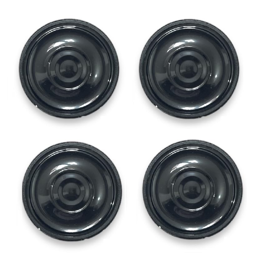 AVS COMPONENTS 8 Ohm 1Watt 1.2 Inches Aluminum Shell Internal Magnet Speaker Pack Of 4 Pcs (SMALL)