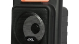 JXL Boom Master 20 Watt Premium Portable Bluetooth Speaker with Powerful Sound with Mic Connection and TWS Support (Black Orange)