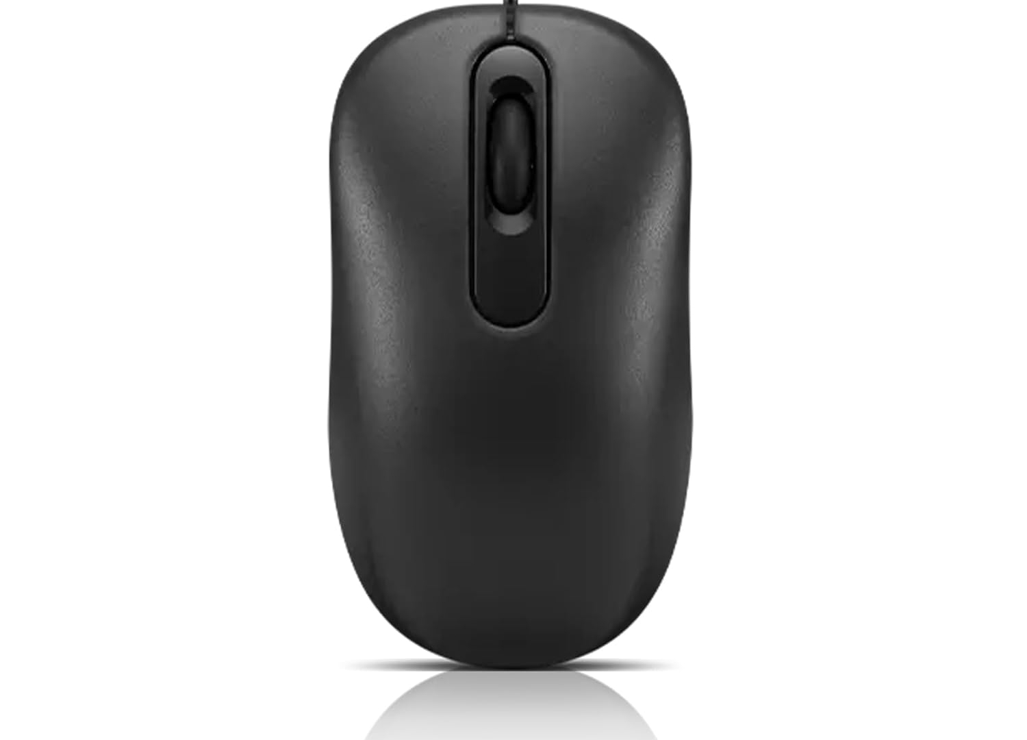 Lenovo 100 Wired USB Computer Mouse for PC, Laptop, Computer with Windows - Full-Size - Ambidextrous Design - 3 Buttons - Red Optical Sensor – Black