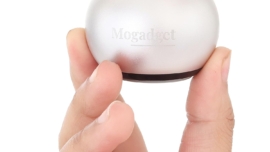 MOGADGET Metal Small Portable Bluetooth Speaker Ultra Mini Bluetooth Speaker with mic Compatible with Smartphones (Silver)