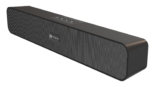 Portronics Decibel 24 | 10W Bluetooth Soundbar Speaker with in Built Mic, HD Sound, Bluetooth 5.3v/USB/TF Card/Aux in, Soundbar for Phone/Laptop/Tablets, Type C Fast Charging (Black)