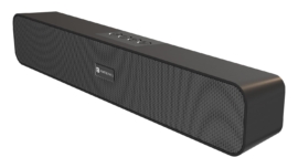 Portronics Decibel 24 | 10W Bluetooth Soundbar Speaker with in Built Mic, HD Sound, Bluetooth 5.3v/USB/TF Card/Aux in, Soundbar for Phone/Laptop/Tablets, Type C Fast Charging (Black)