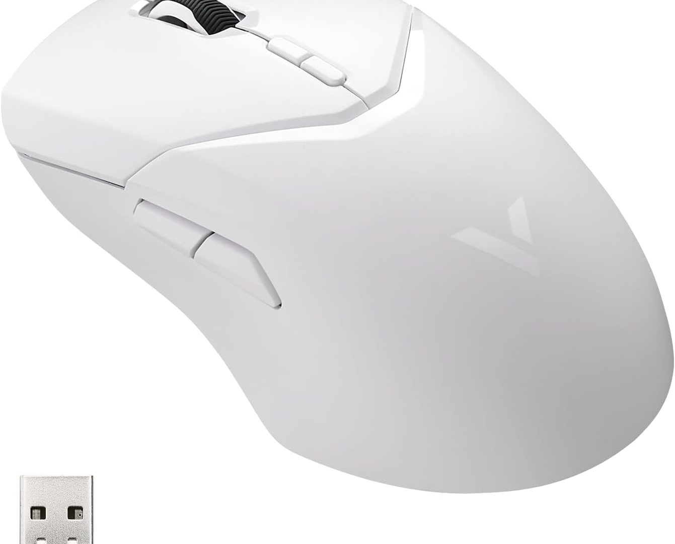 Rapoo VT9Pro Wireless Gaming Mouse - Esports Grade Performance Gaming Mice, PAW 3398 Sensor, 26000 DPI, 1ms Response Time, 68g Lightweight, 10 Programmable Buttons, Long Battery Life, White