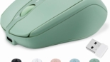 Rechargeable Wireless Mouse, Bluetooth Mouse for Laptop/iPad/MacBook Pro/Air,Silent Mouse for PC/Surface Pro/Lenovo/Samsung Table, Portable Slim Computer Mouse (Green)