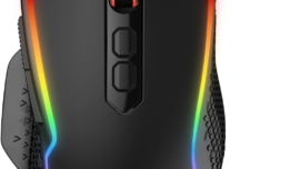 Redragon M810 Pro Wireless Gaming Mouse, 10000 DPI Wired/Wireless Gamer Mouse w/Rapid Fire Key, 8 Macro Buttons, 45-Hour Durable Power Capacity and RGB Backlit for PC/Mac/Laptop