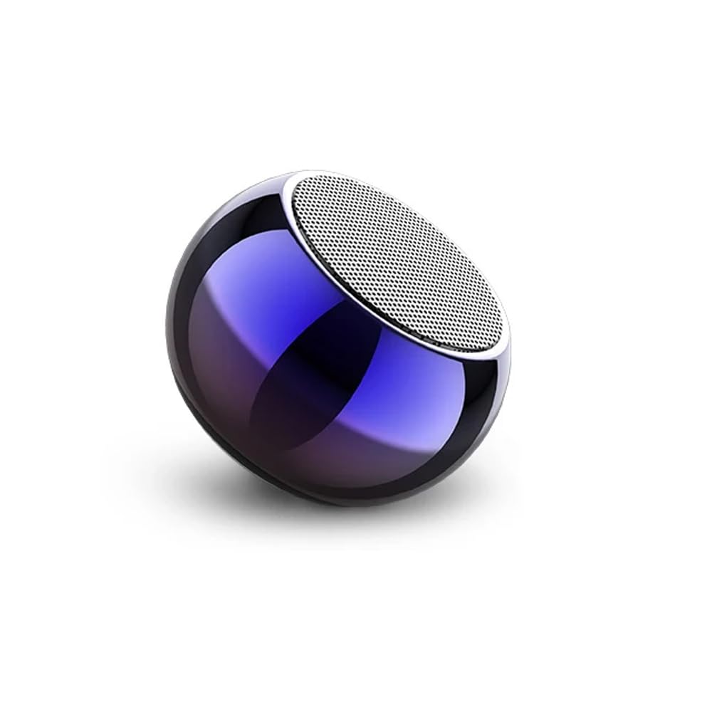 TECHNOVIEW 5W Ultra Mini Wireless Protable Bluetooth Speaker with Dynamic Metal Sound, Wireless Remote Shutter, Long-Lasting Battery, Compact & Durable Design, Quick Charging (Multi)