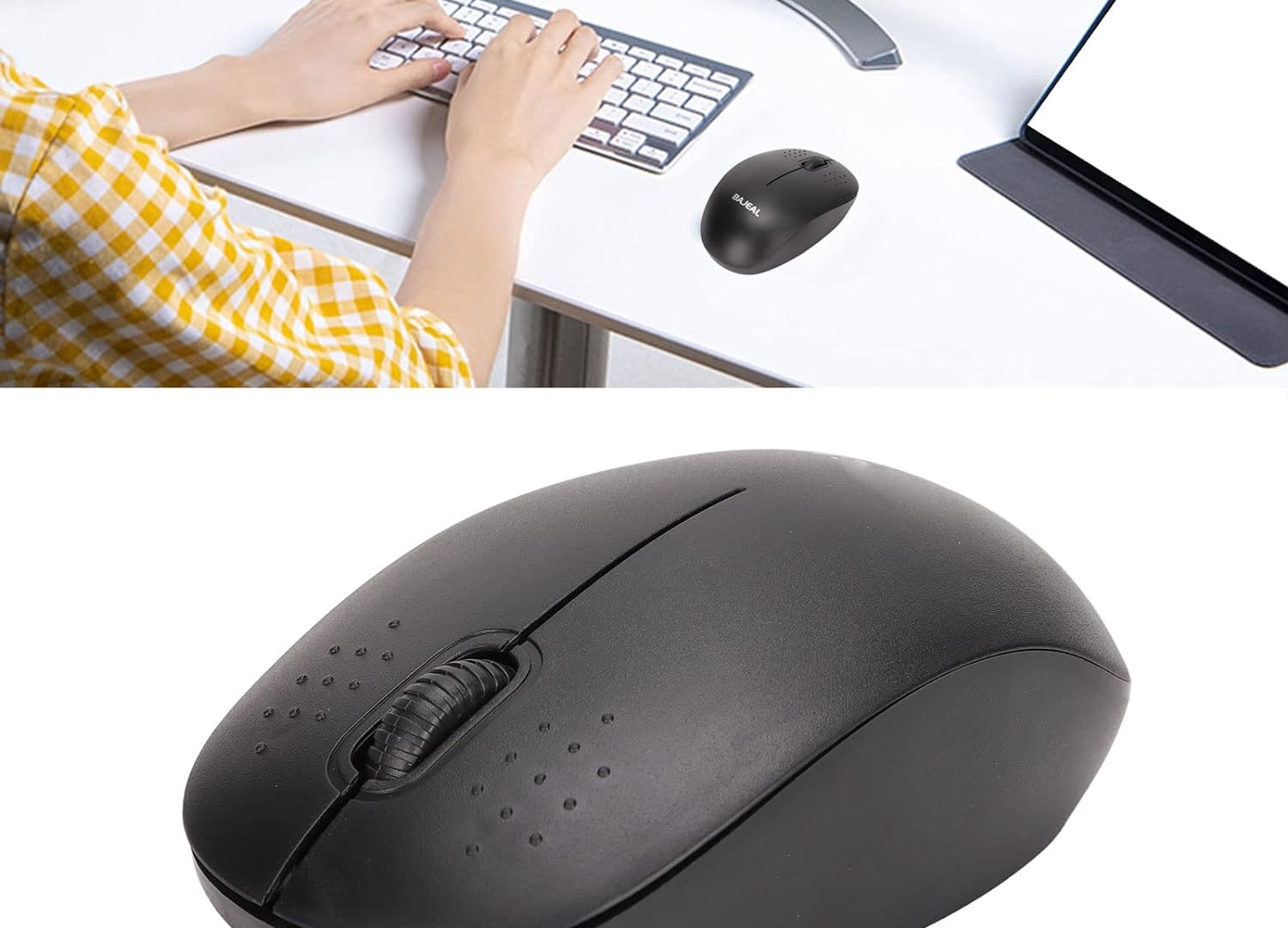 UBERSWEET® Wireless Mouse, Wireless 2.4g Streamlined Computer Mouse for PC Laptop Ergonomic Design for Computer Notebook |