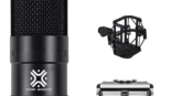 Xtreme Acoustics C-01 (Black) Professional Studio Condenser Microphone with Flight Case, Shock Mount and 2m XLR Cable (FREE ONLINE LEARNING COURSE INCL.)