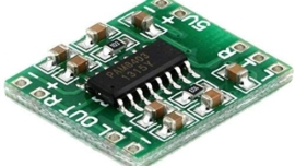 YourBot PAM8403 PAM 8403 ICMs Mini Digital Amplifier Board/kit, 3W+3W, Audio board with 2 Speaker Stereo Output, 5V dc Input - Pack of 1